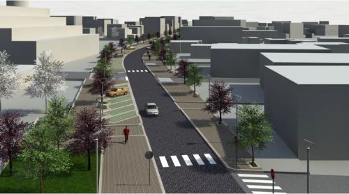 Archisio - Gesino Macrina - Progetto Concorso riqualificazione urbana di corso munazio planco ad atina - 2 classificato