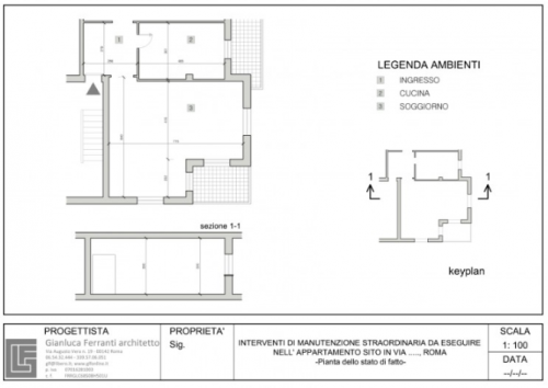 Archisio - Gianluca Ferranti - Progetto Soggiorno con cucina a vista