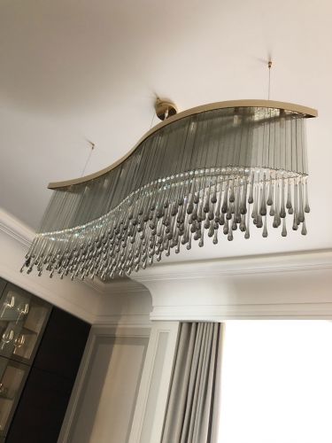 Archisio - Multiforme Lighting - Progetto Design chandeliers for kitchen and living room in a flat in moscow