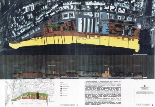 Archisio - Fabio Postani - Progetto Concorso nazionale di idee per la passeggiata a mare di via camozzini a genova voltri