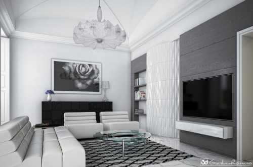 Archisio - 3d Gianluca Romano - Progetto Blackwhite house