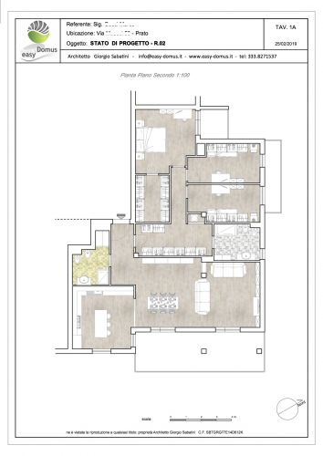 Archisio - Architettosabatini - Progetto Ristrutturazione integrale di un appartamento