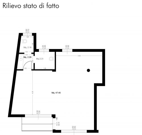 Archisio - Claudia Porcu - Progetto Frazionamento locale commerciale