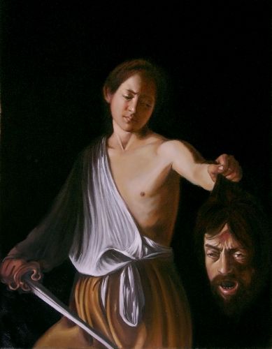 Archisio - Erica De Rosa - Progetto davide e golia copia da caravaggio