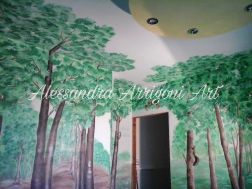 Archisio - Alessandra Arrigoni - Progetto Cameretta bosco stile animato