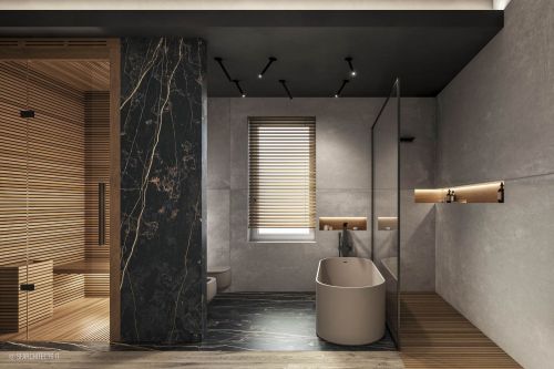 Archisio - Sf Architects - Progetto Bathroom spa