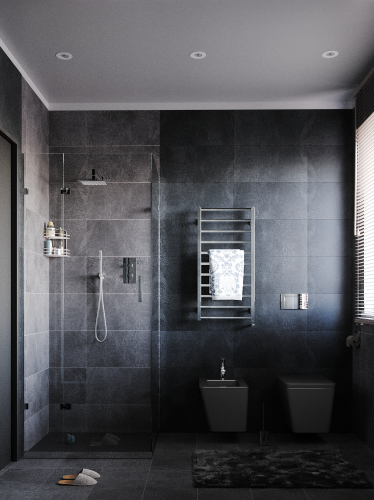 Archisio - Renderista 3d Visualizer - Progetto Bagno nero