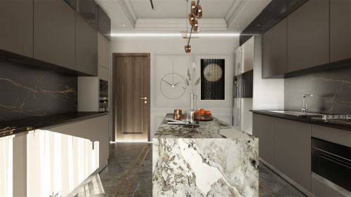 Archisio - Marika Forchia - Progetto Render progetto cucina e zona pranzo di un mio cliente architetto