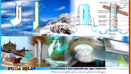 Archisio - Lavoro di Brixia Solar srl - Luce naturale day-lighting un risparmio energetico saggio che migliora la nostra salutei tunnel solari che agevolano lilluminazione naturale in tutti gli ambienti bui distanti dal tetto e confi