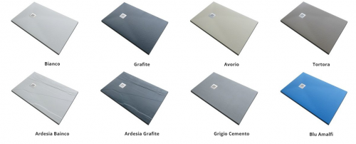 Archisio - Showroom di Solidstone - I piatti doccia solidstone sono realizzati in un materiale composto al 70 da carbonato di calcio e 30 da resina poliestere mentre la superficie rivestita da un film di gelcoat sanitario antibatt