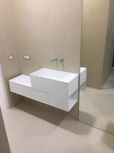 Archisio - Impresa Edile Ctbm - Progetto Bagno con rivestimento e pavimento in marmo