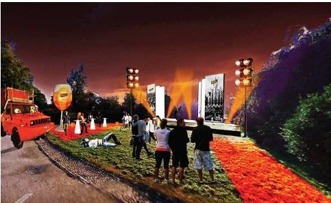 Archisio - Studio Tecnico Engineering Arch Carbone - Progetto Progetto rendering evento aperol parco sempione milano