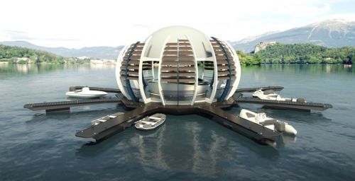 Archisio - Torrisi Procopio Architetti - Progetto Tst 01 floating kiosk marine parks lakes lagoons