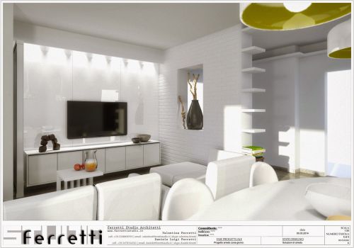 Archisio - Studio Ferretti - Progetto Arredo soggiorno
