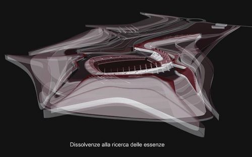 Archisio - Ruggero Lenci - Progetto Concorso per il nuovo stadio di siena