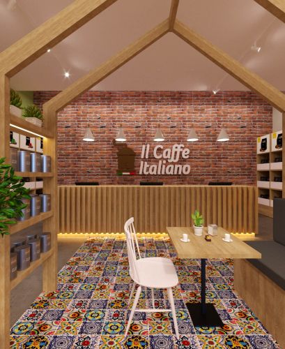 Archisio - Juldis Kassenali Design - Progetto Flagship store - il caff italiano