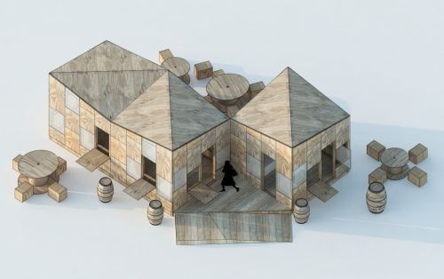Archisio - Coarch Studio - Progetto Progetto per un padiglione di legno temporaneo nel parco lambro