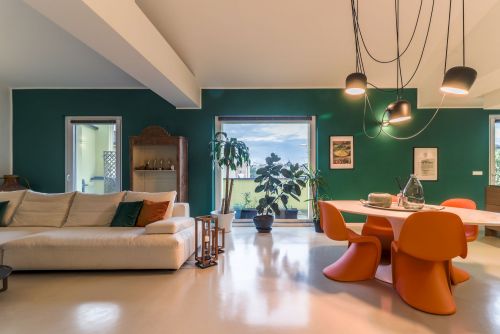 Archisio - Marina Ghedini - Progetto Home staging in attico moderno abitato