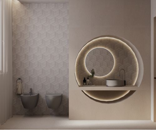 Archisio - Alessandro Frasson - Progetto Guest bathroom