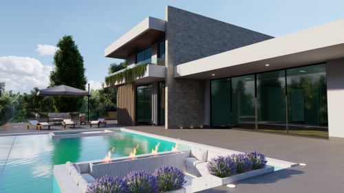 Archisio - Render Real - Progetto Rendering villa