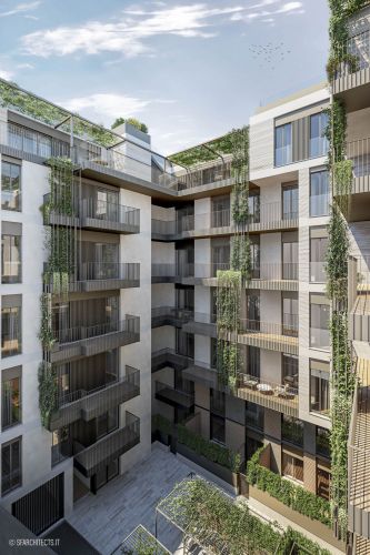 Archisio - Sf Architects - Progetto Courtyard giannone 2 milan