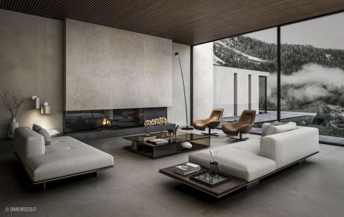 Archisio - Sf Architects - Progetto Living room elementa collections
