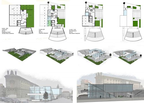 Archisio - Valentina Cacialli - Progetto Concorso portocall cercasi idee per la nuova scuola di arte di porto