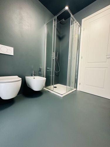 Archisio - Teknai Srl - Progetto Bagno verde smeraldo