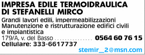 Archisio - Impresa Impresa Edile Termoidraulica Di Stefanelli Mirco - Impianti Idraulici - Manciano GR